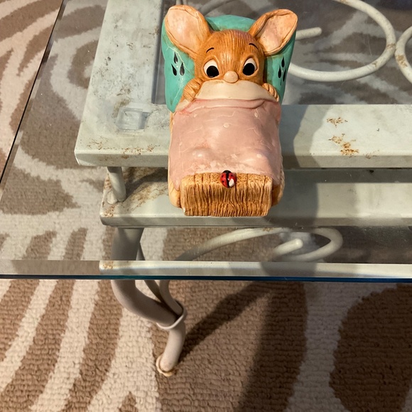 VTG “WAKEY” Pink Blanket By Pendelfin Made In England Figurine - Picture 4 of 6